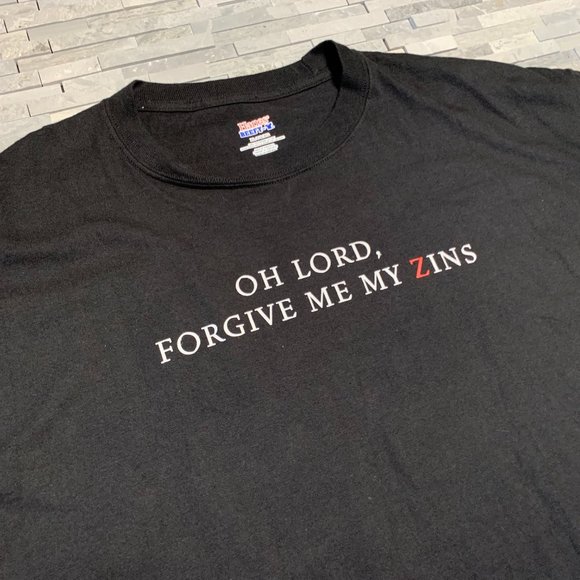 Mens Seven Deadly Zins T Shirt Sins Size XL Extra Large Michael David Wi… - Picture 5 of 8